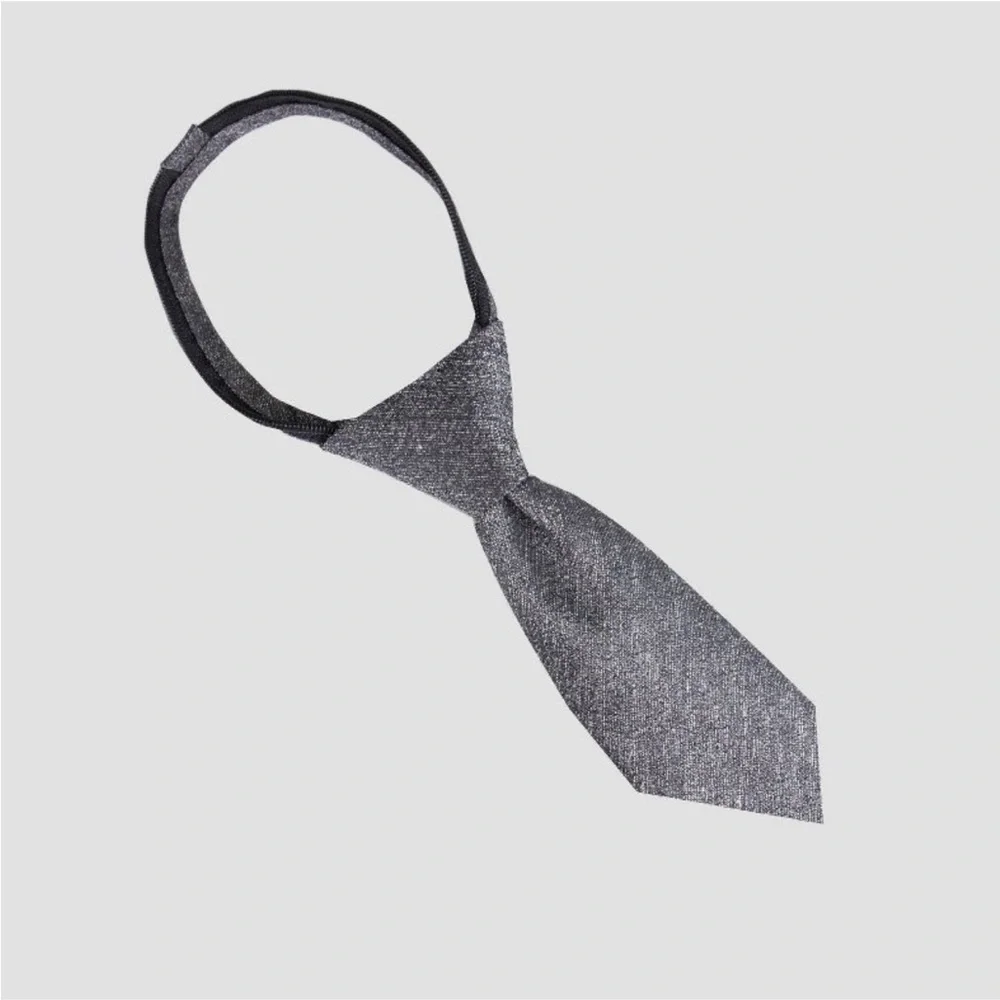 NWOT Boys’ Woven Zip Necktie - Cat & Jack Gray M/L